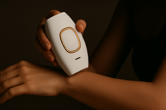 Glemiskin IPL device being used on arm